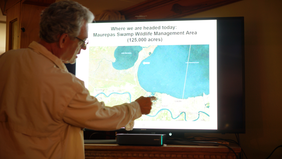 John Hazlett vor der Tour in das Bajou